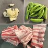 【豚肉とスナップエンドウのにんにくペッパー炒め】簡単おかず♪の下準備