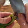 ほうれん草の胡麻和えの下準備