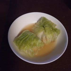 1157346の作ってみた!投稿(【裏技で簡単♪】鶏の和風ロールキャベツ)