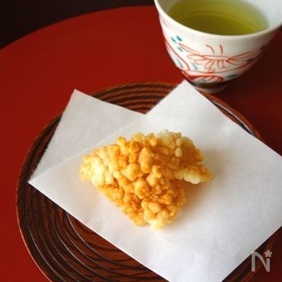 切り餅の揚げおかき