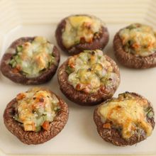 簡単おつまみ♡しいたけのねぎぽんチーズ焼き