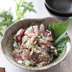 どんなお刺身でも美味しい♡大葉まみれのはまちのねぎ塩レモン
