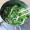 めんつゆで簡単！『豚こまと水菜のさっと煮』の工程3