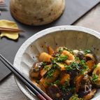 ラクうま！ボリューム◎ちくわとなすとカボチャのケチャップ炒め