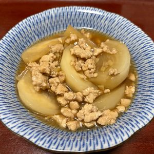 りんごの作ってみた!投稿(かぶのしょうがそぼろ煮)