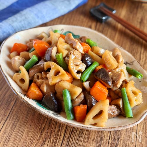 中華風♪【鶏れんこんのうま煮】
