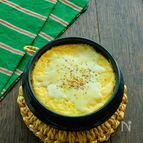 レンジで簡単！チーズケランチム(韓国風茶碗蒸し)