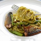 秋味♪秋刀魚のジェノベーゼスパゲティ