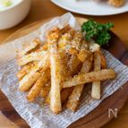 簡単おつまみ♪『長芋のチーズカレーフライドポテト』