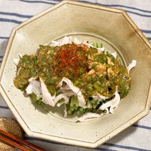 【絶品にらゴマダレ】ささみの棒棒鶏