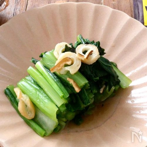 お吸いものの素で簡単!出汁がきいてる小松菜のお浸し