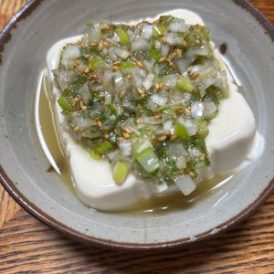 ゆくゆくの作ってみた!投稿(醤油はいらない♪ハマる味♡ネギだく塩やっこ)