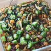 豆腐１丁ペロリ！【オクラとなめこのねばトロ漬け豆腐】の工程3