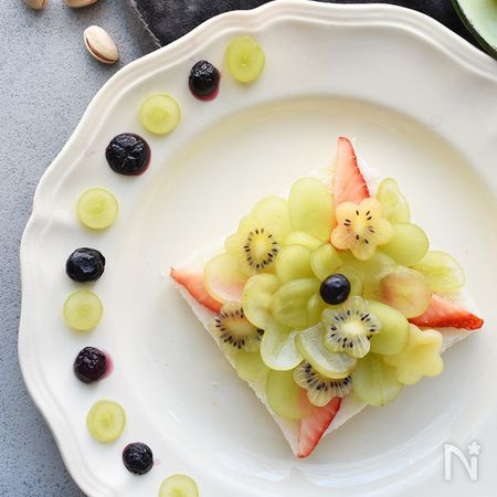 グリーンフルーツオープンサンド By Nadia Artist レシピサイト Nadia ナディア プロの料理家のおいしいレシピ