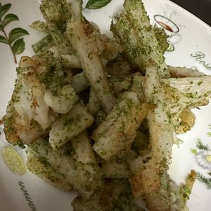 856908の作ってみた!投稿(3分でシャキシャキ美味しい♡長芋のガーリックのり塩炒め)