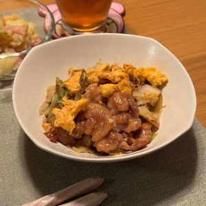 ナの作ってみた!投稿(【豚たまキャベツの旨だれ炒め】ご飯に合う!キャベツたっぷり♪)