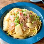 ワンパン！めんつゆで簡単♪【ながいも和風パスタ】