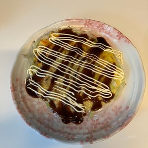 りりぃの作ってみた!投稿(新感覚！10分で作れる【ライスペーパーでお好み焼き】)
