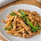 【豚ロースとじゃがいもの青椒肉絲風】ごはんが進む！