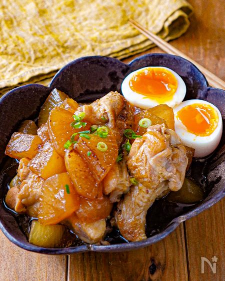 【男子喜ぶ♡手羽元と大根のこってり中華煮】煮込むだけ！
