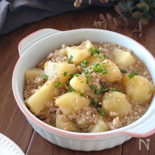 レンジで簡単☆じゃがいものそぼろ煮。