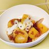 甘味好きのたぬきの作ってみた!投稿(とろ〜りしみしみ♩新じゃがのそぼろ煮)