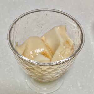 Kの作ってみた!投稿(容器で混ぜて冷やすだけ♪もっちりぷるん「きな粉ミルクぷりん」)