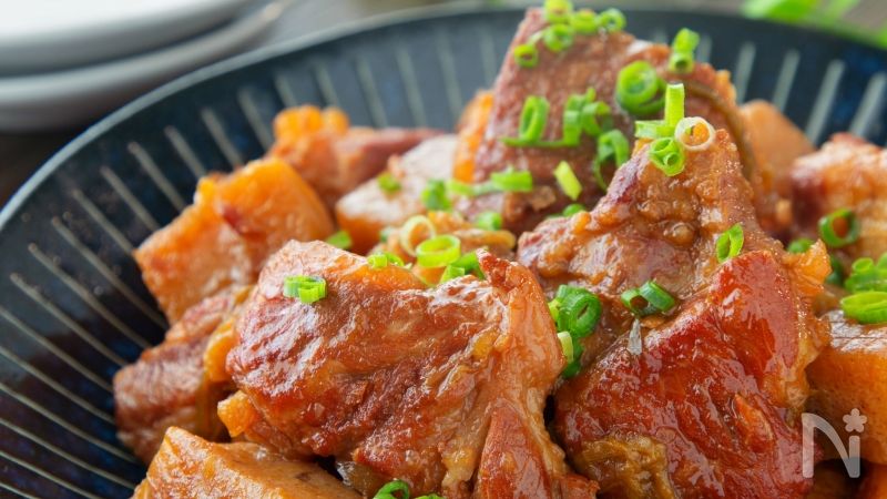 とろける美味しさ 豚軟骨とこんにゃくの甘辛煮 レシピサイトnadia