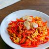にんじん好きにはたまらない!豚バラの旨ぽんマヨ卵炒め