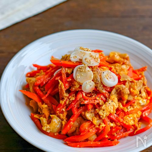 にんじん好きにはたまらない!豚バラの旨ぽんマヨ卵炒め