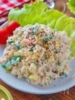 【ズッキーニとツナのイタリアン白和えサラダ】うどんスープで！