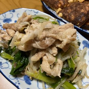 ふぁーの作ってみた!投稿(絶品♡豚ニラもやし炒め【#下味冷凍#包丁不要#重ねて放置】)