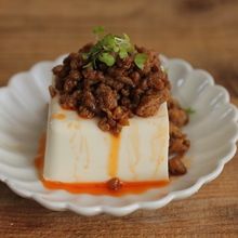 即席・麻婆豆腐風の肉そぼろのせ温やっこ