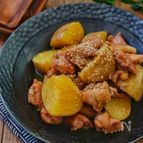 ＊新じゃがと鶏肉の甘辛バター煮＊