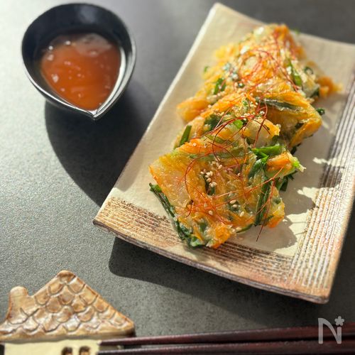 素なしでも簡単!野菜チヂミ