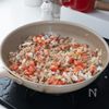【カフェ風】じゅわっと！彩り焼き野菜の絶品旨コクキーマカレーの工程3