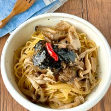 ワンパンで簡単【きのことベーコンの和風スパゲティ】