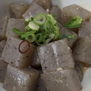 ひろみんmamaの作ってみた!投稿(レンジで5分！【もつ煮風♩ピリ辛味噌こんにゃく】)