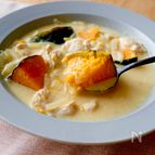 【簡単♪かぼちゃとささみの豆乳スープ】風邪予防&対策に！