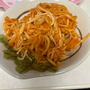 あきの作ってみた!投稿(フライパンで5分☆【切り干し大根とえのきのナポリタンサラダ】)