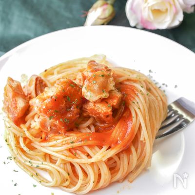ガチなお店級！チキントマトパスタ！