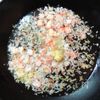 やわらか豆腐のカニカマ中華あんかけ【とろりなめらか】介護食の工程1