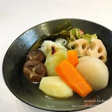 炊飯器で【簡単・時短】しっかり味しみ♡根菜たっぷりおでん