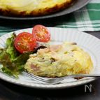 生地はじゃがいもで♡カリッと生地の塩麹キッシュ