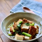 厚揚げと小松菜の煮物