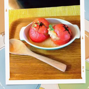 チョロリスの作ってみた!投稿(トマトファルシ)