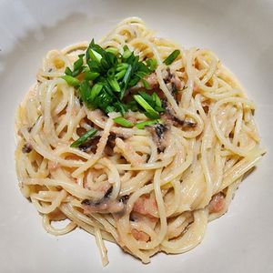 ナムディの作ってみた!投稿(絶品濃厚明太パスタ【#ただ和えるだけ】)