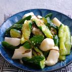 たたききゅうりと長芋の塩昆布レモン和え