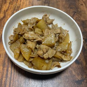さやの作ってみた!投稿(しみしみ豚バラ大根とホクホクごぼうの🤩甘辛～い生姜煮🤤✨)