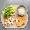 【厚揚げとチンゲン菜のみぞれ煮】とろ〜りしょうが香る♪の工程1